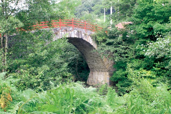 Vista del puente del Salto del Oso.