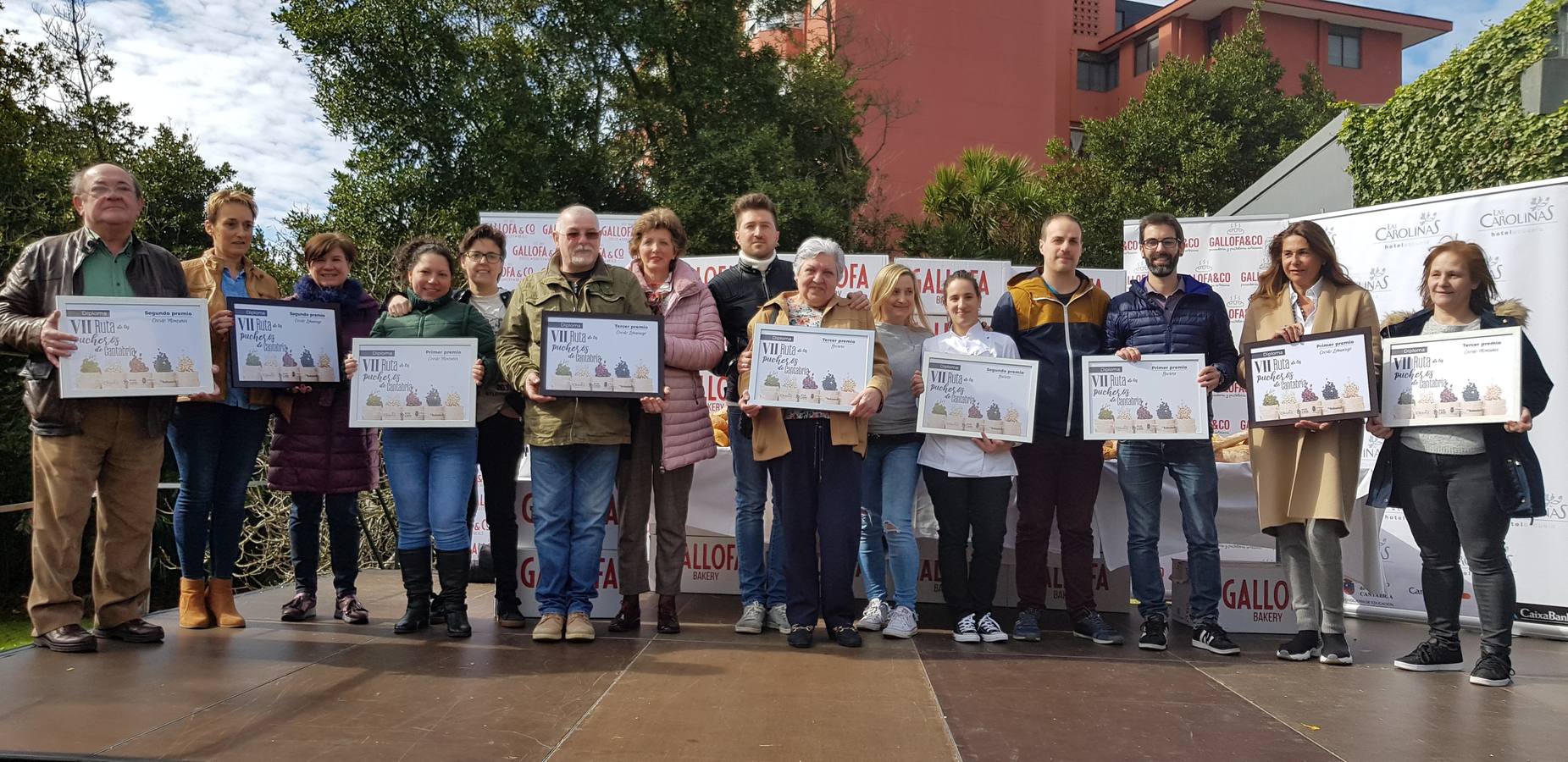 Ganadores y finalistas de la VIIRuta de los Pucheros de Cantabria. 