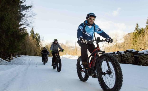 El fatbike (por el grosor de las ruedas) es una modalidad en auge.