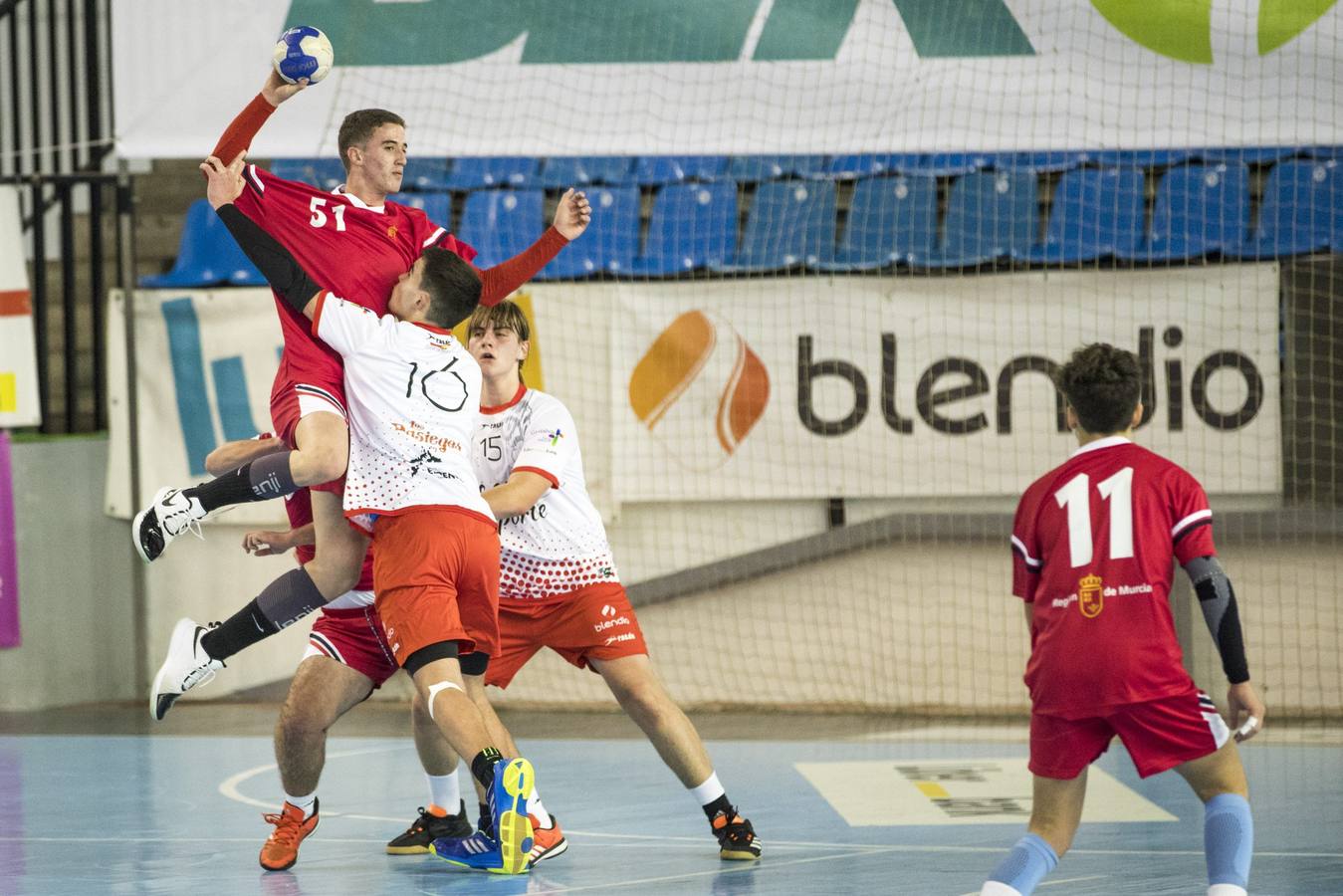 Partido entre la selección cántabra cadete masculina y la de Murcia