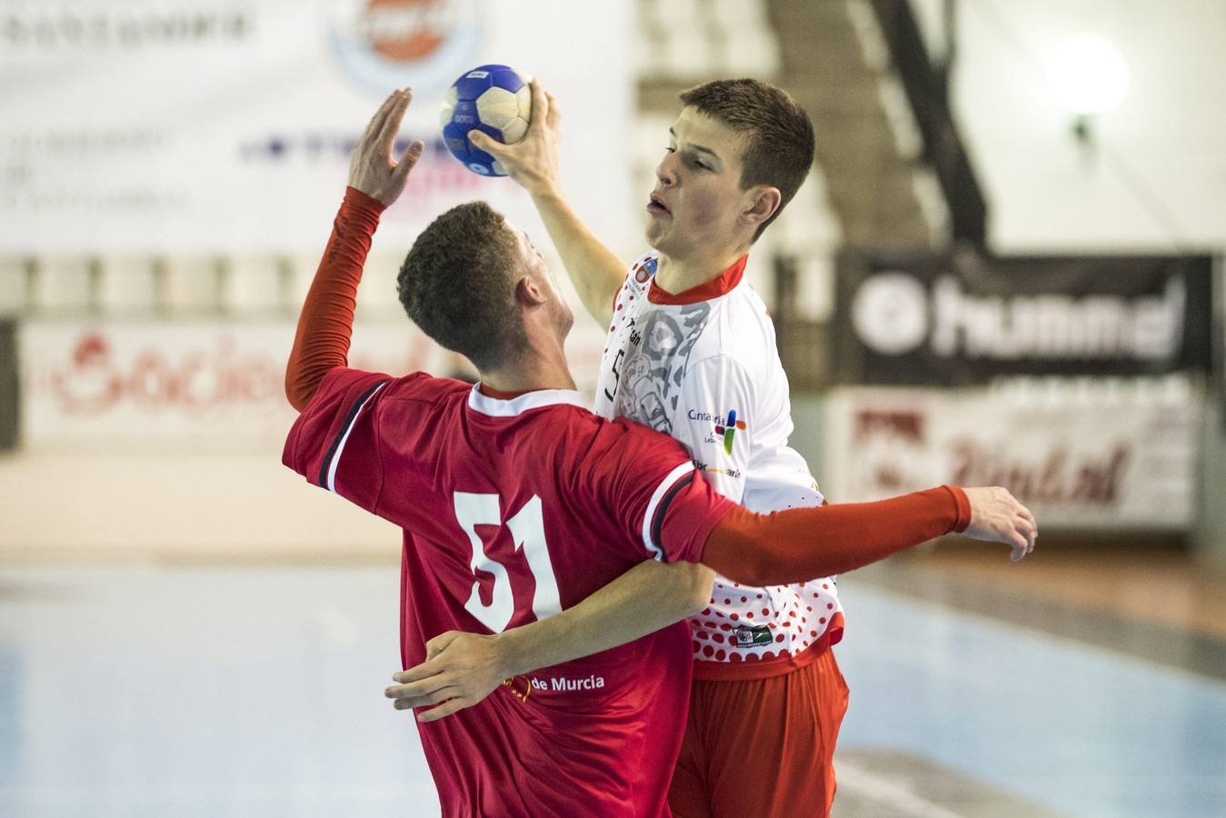 Partido entre la selección cántabra cadete masculina y la de Murcia