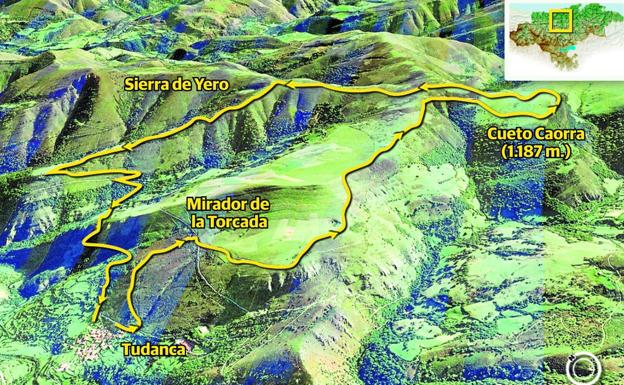 La ruta tiene 14,5 kilómetros.