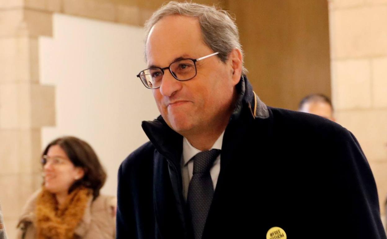 Torra pide a la Junta Electoral que no ejecute su inhabilitación porque recurrirá al Supremo