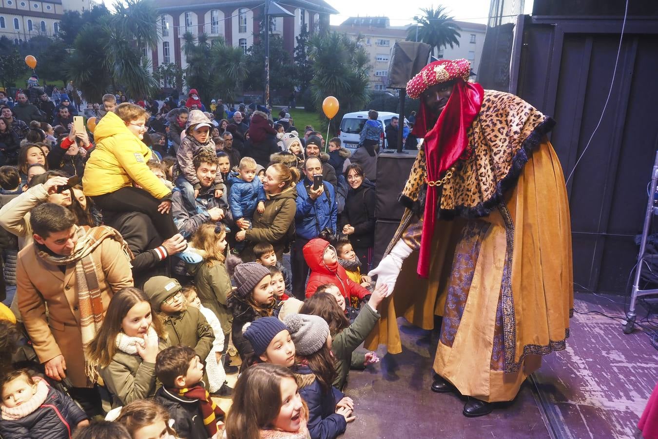 Recibimiento a los reyes Magos en Astillero.