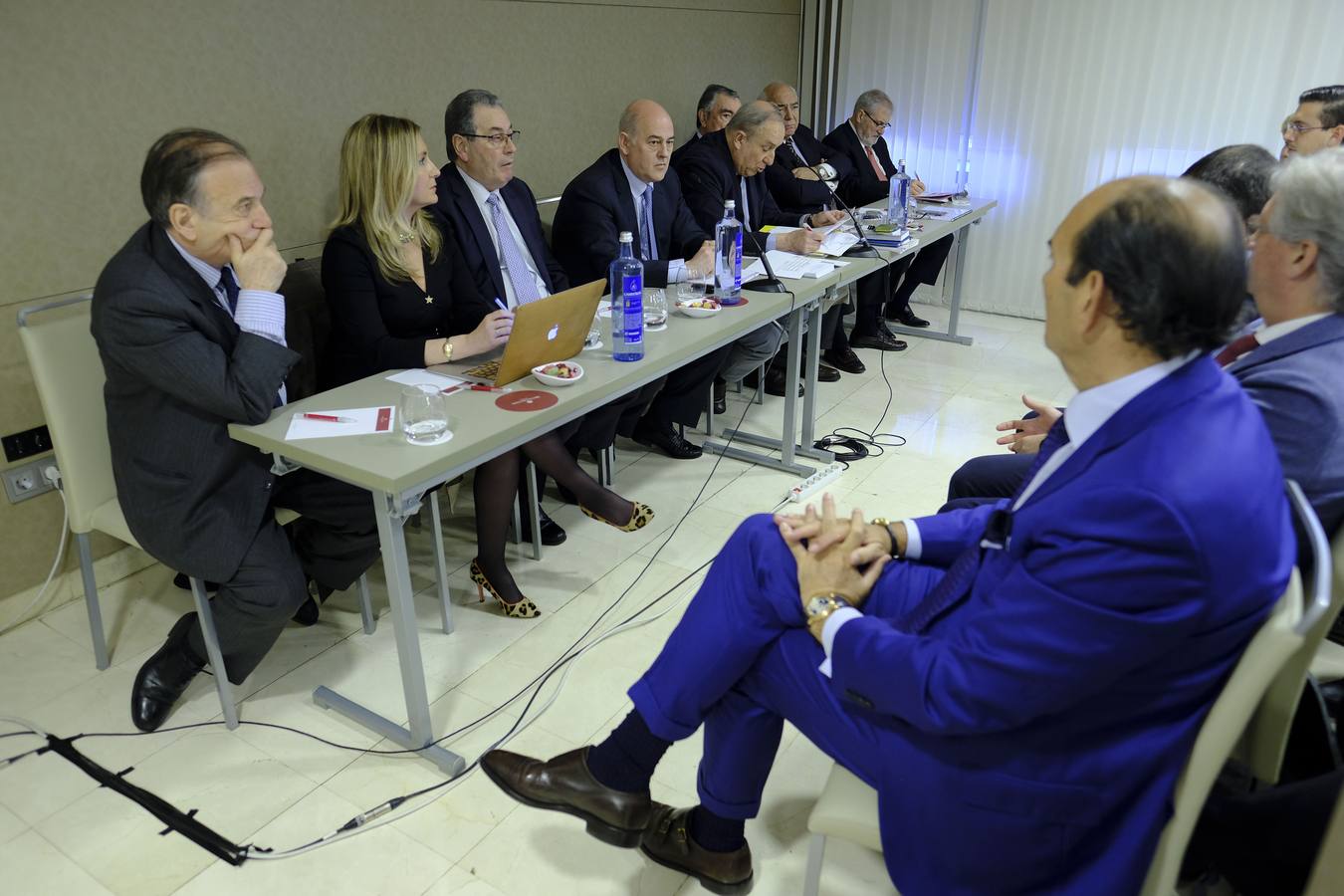 Junta de Accionistas de Sniace, en Madrid durante la ampliación de capital.