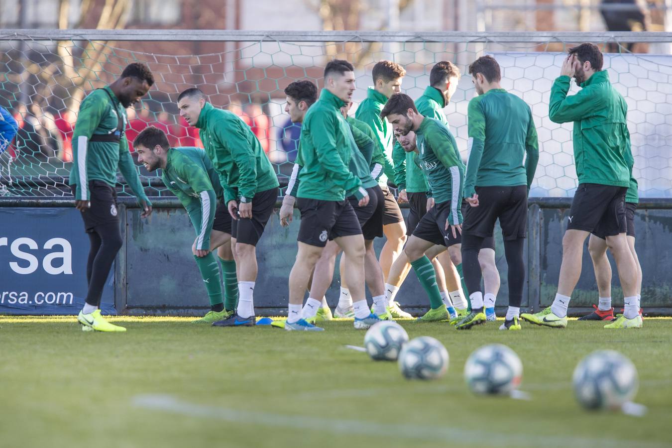 Fotos: Imágenes del entrenamiento del Racing de este sábado