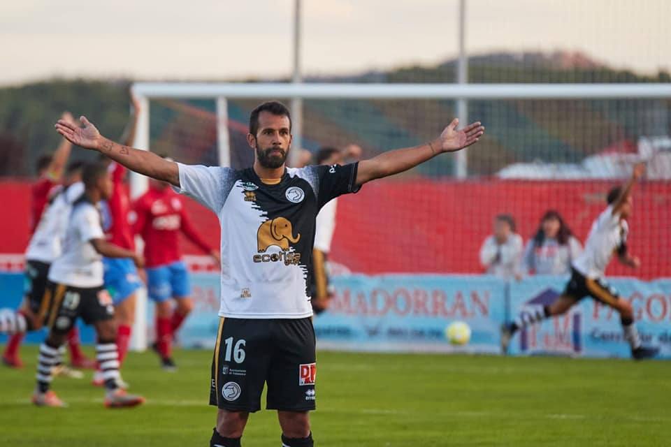 El cántabro Cristian Portilla, jugador del Unionistas, que este miércoles, juega ante el Real Madrid.