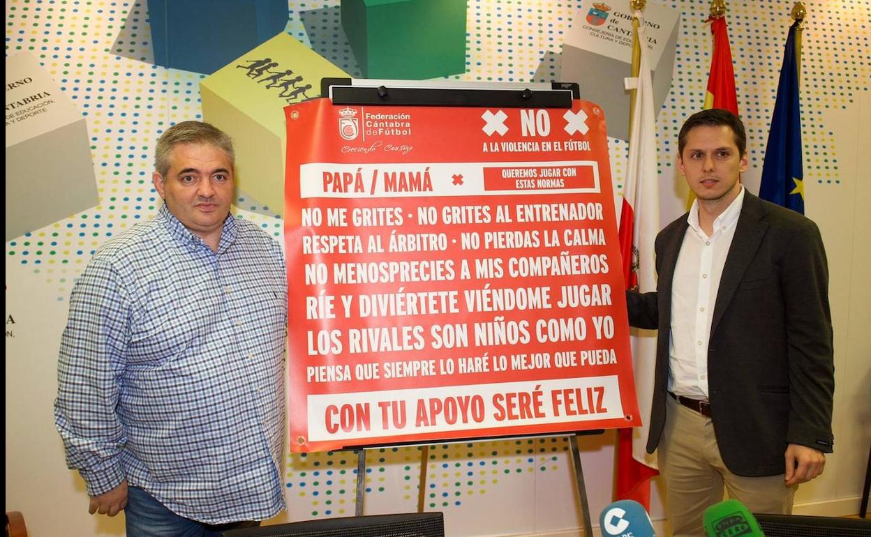 Peláez e Iglesias, este miércoles durante la presentación de la campaña.