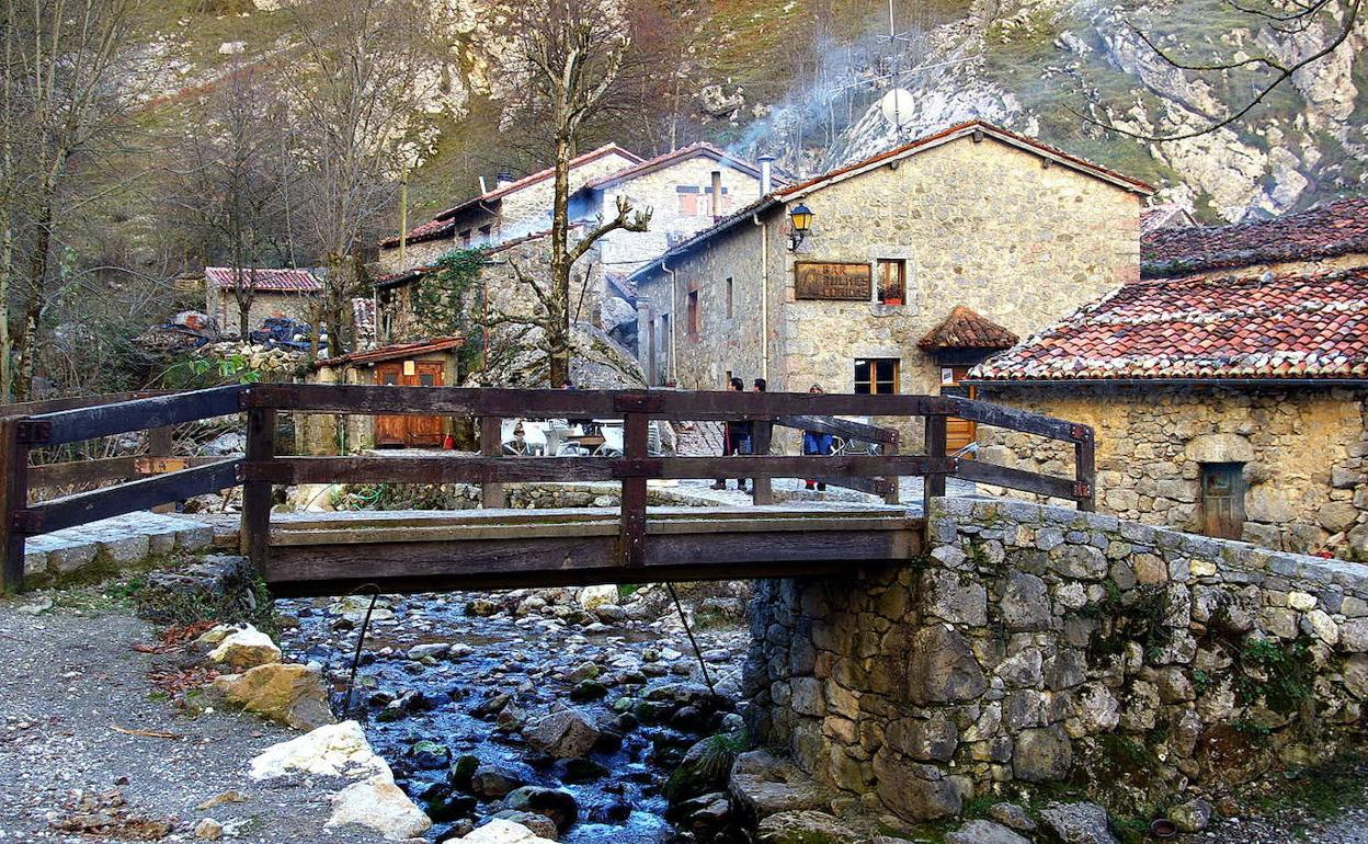 Imagen del pueblo asturiano de Cabrales.