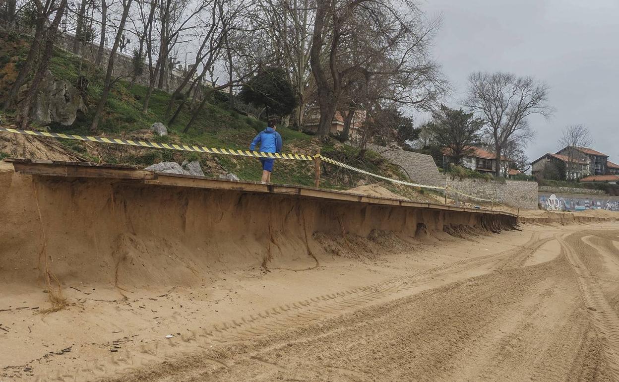 Estado que rpesenta la playa de La Magdalena