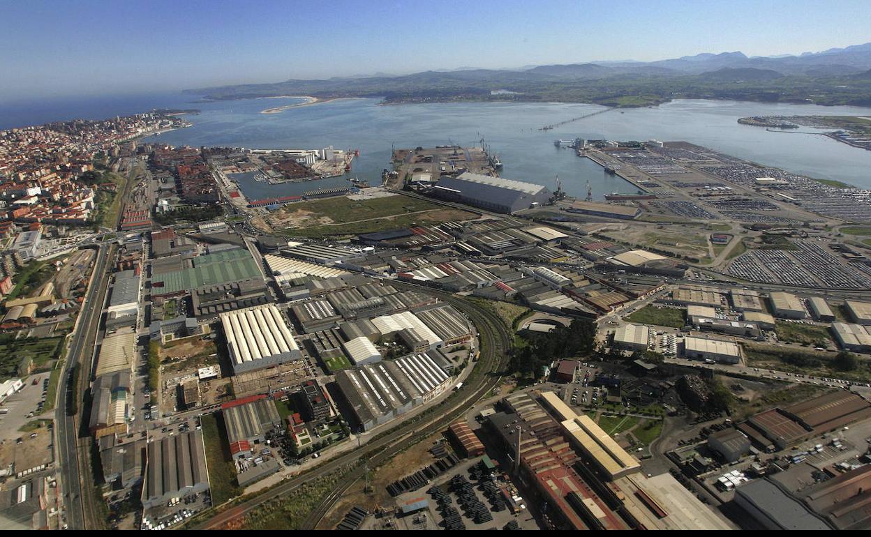 Imagen del polígono de Candina, en Santander.