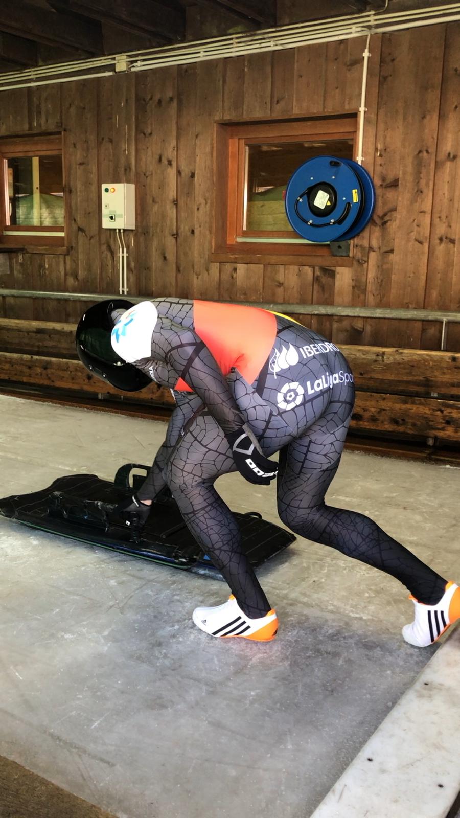 Fotos: Adrián Rodríguez, el castreño que ha conseguido la medalla de plata en el Nacional de Skeleton