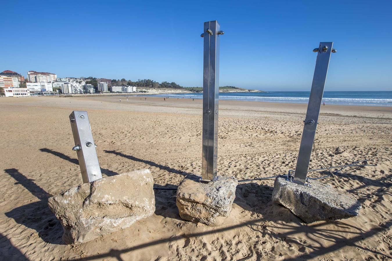 Fotos: La Segunda del Sardinero pierde dos metros de arena por el temporal