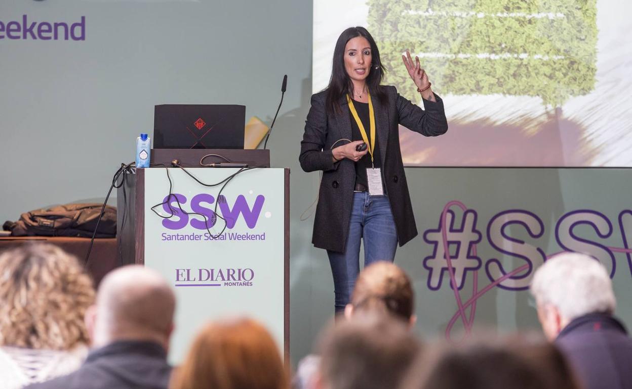 Ainhoa Raso, ayer en el hotel Santemar. 