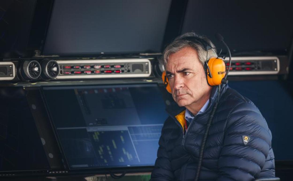 Carlos Sainz, en el circuito de Montmeló. 