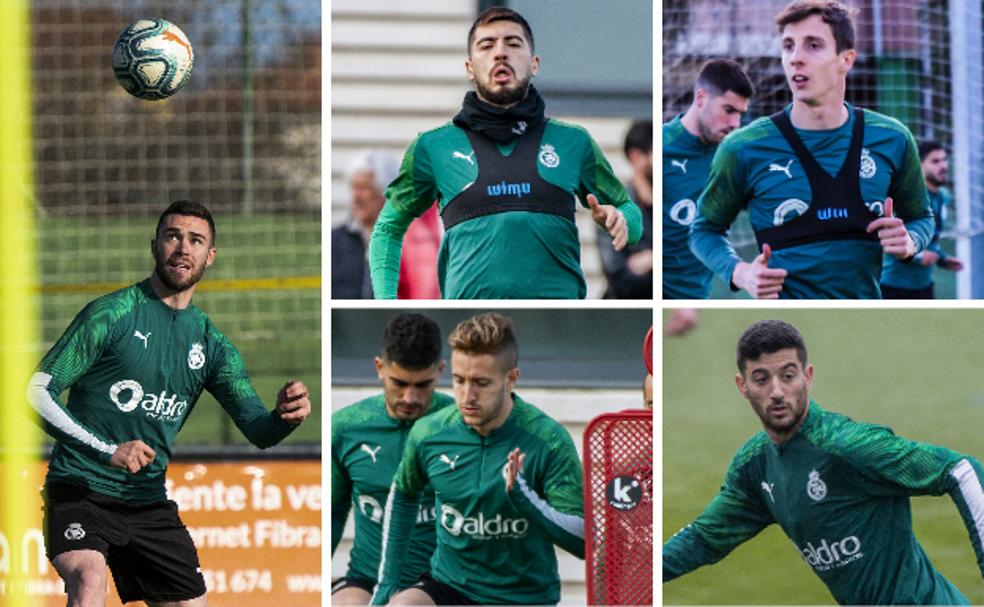 Manu Hernando, Papu, Guillermo, Borja Galán y Nando García, los cinco fichajes de invierno.