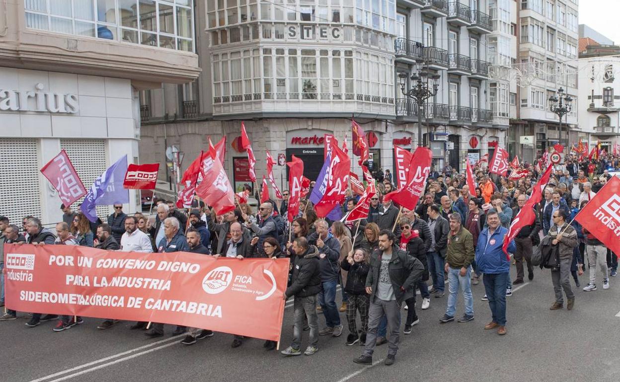 Imagen de la manifestación en apoyo del sector en noviembre de 2018 