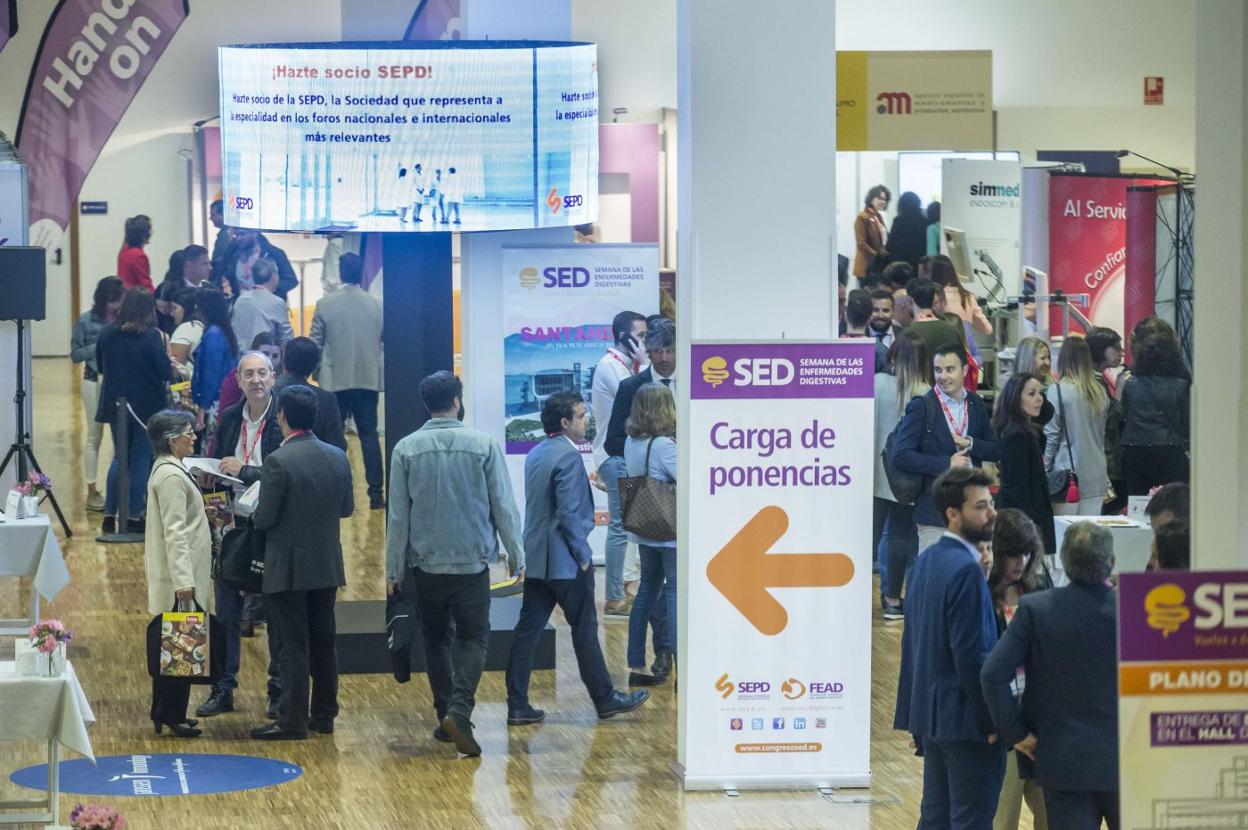 Imagen de un congreso médico celebrado el año pasado en el Palacio de Exposiciones de Santander.