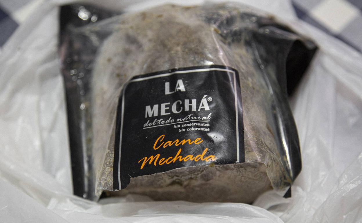 Carne mechada de Magrudis.