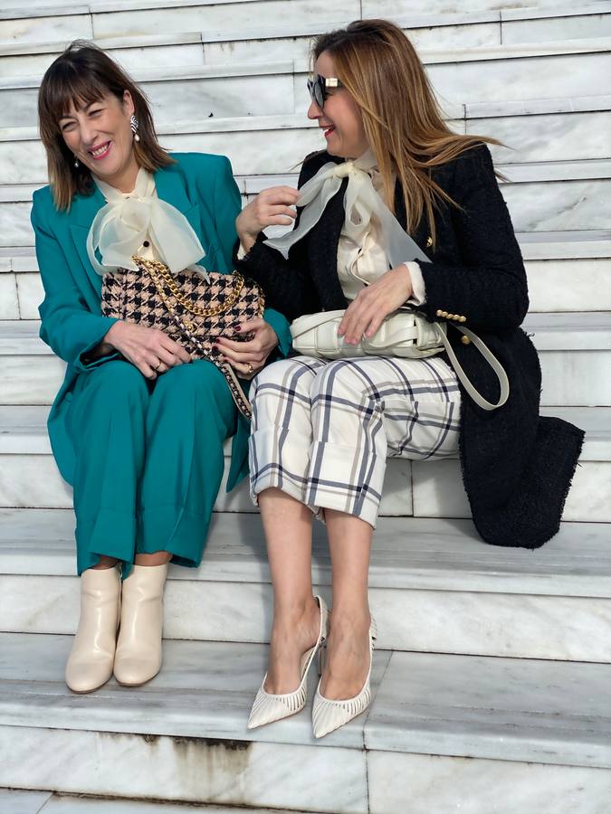 Gema de Luelmo y Rosa Melgar mostrarán en @dos._styles cómo viven la moda, nos darán ideas sobre cómo combinar prendas que tenemos en el armario y cómo lucir las nuevas tendencias. En esta ocasión nos muestran cómo sacar partido a una blusa de organza con gran lazada.