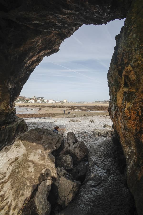 Fotos: La marea viva deja espectaculares imágenes de la bahía de Santander con la bajamar y la pleamar