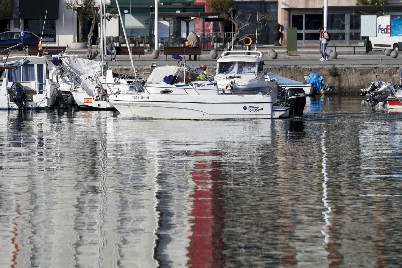 Fotos: La marea viva deja espectaculares imágenes de la bahía de Santander con la bajamar y la pleamar