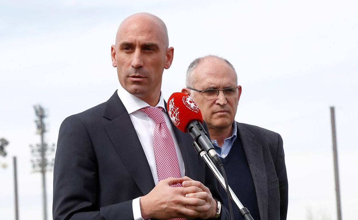 Luis Rubiales, presidente de la Federación Española de Fútbol.