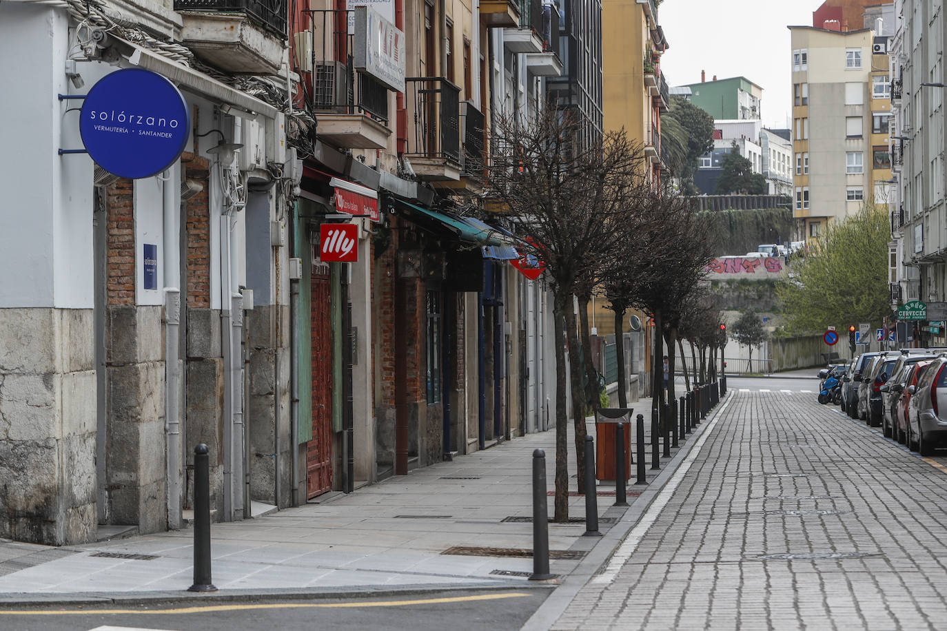 Fotos: Imágenes de un Santander semivacío en el octavo día de confinamiento