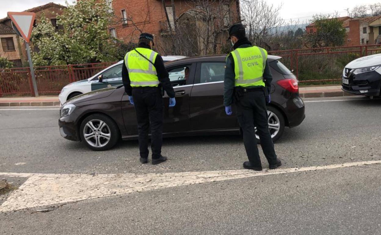 Imagen de un control policial realizado estos días.