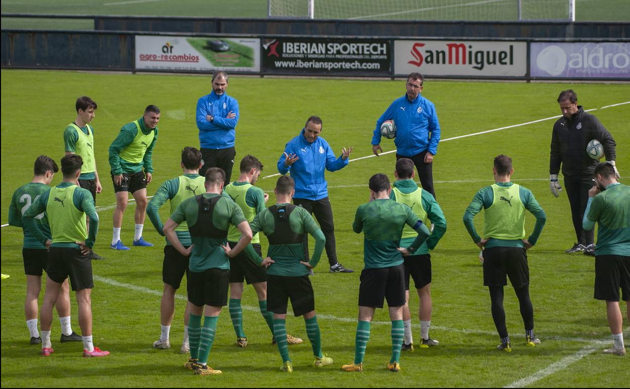 Imagen de un entrenamiento del 10 de marzo.