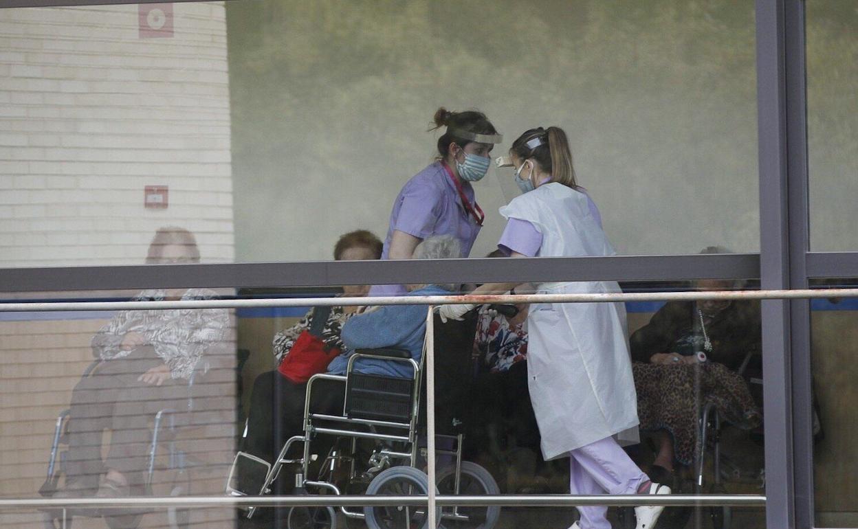 REsidentes de una de las instalaciones cántabras