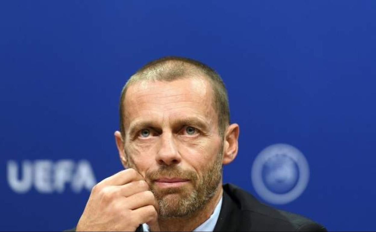 El presidente de la UEFA, Aleksander Ceferin. 