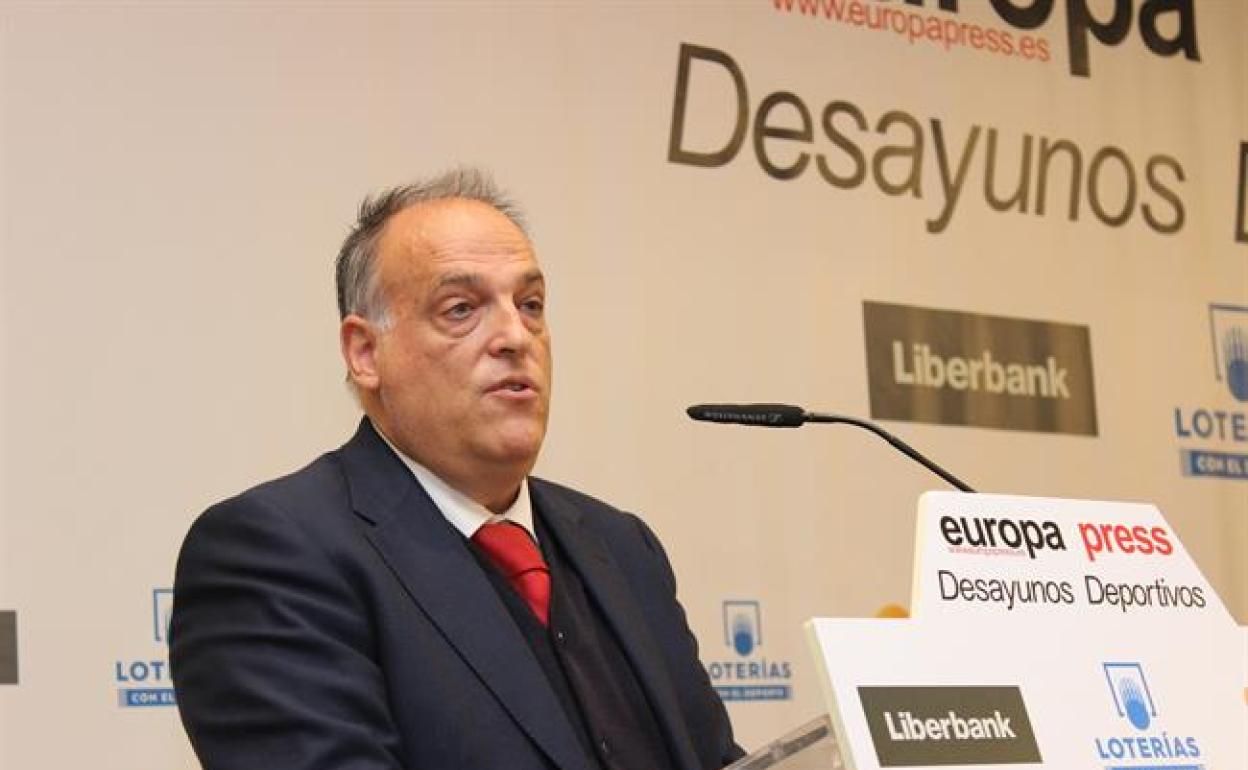 Javier Tebas, presidente de LaLiga. 