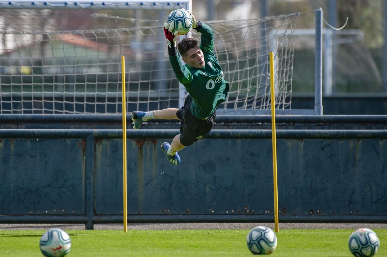 Luca Zidane regresa hoy, como el resto de sus compañeros, a La Albericia. 