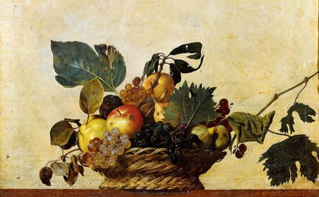 El cesto de fruras del pintor Caravaggio 