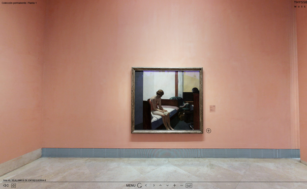 Sala virtual del Museo Nacional Thyssen-Bornemisza.