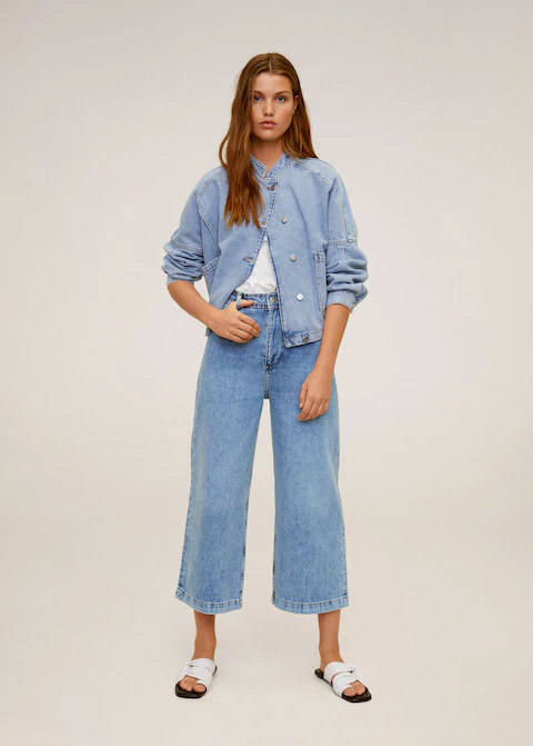 'Jeans culotte high waist' de Mango, 29,99 euros.