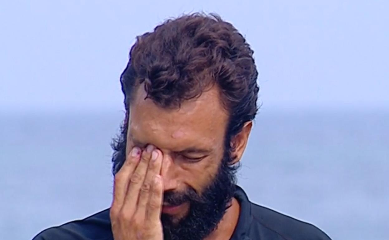 Jorge Pérez, emocionado en 'Supervivientes'.