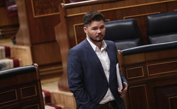 El diputado de ERC en el Congreso de los Diputados, Gabriel Rufián.