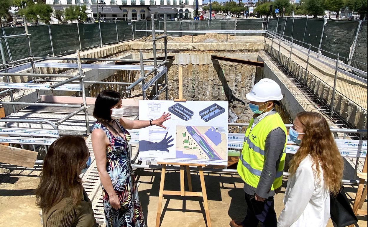 Avanza a buen ritmo la construcción del tanque de tormentas del Sardinero