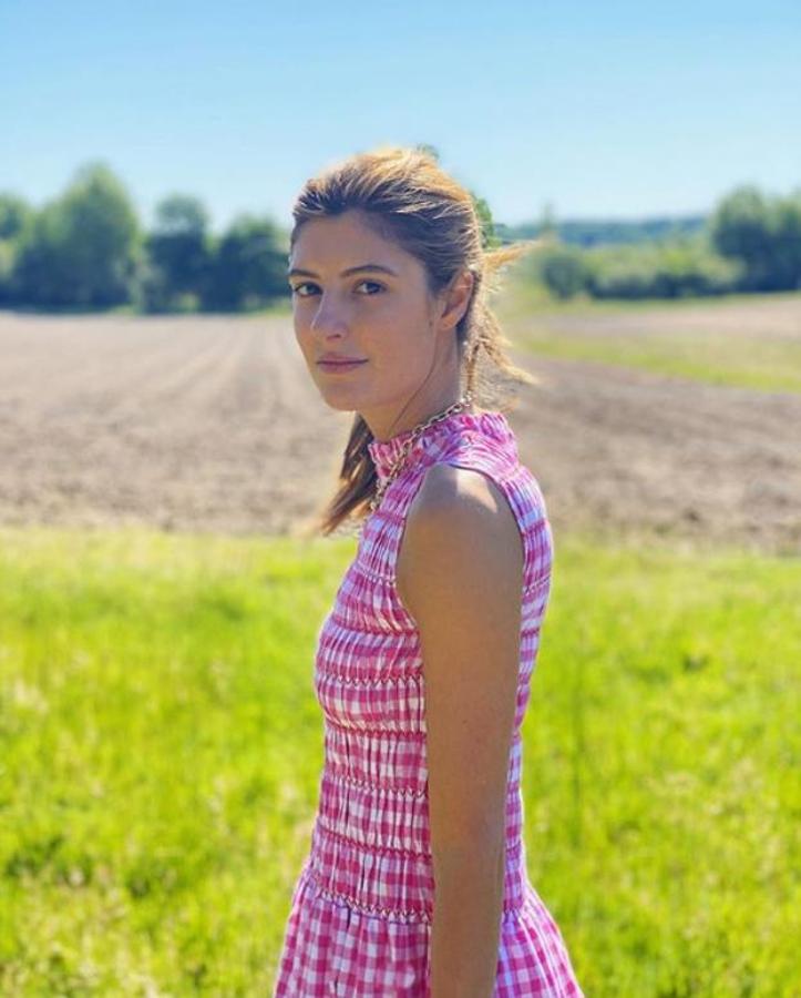 María de la Orden con vestido de su colección.