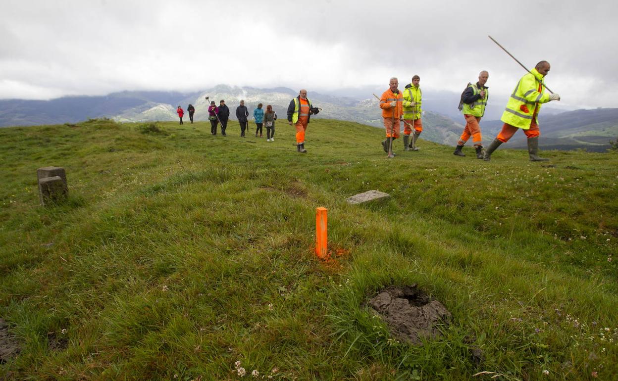 Zona limítrofe entre Cantabria y el Pais Vasco que fue objeto de litigio 