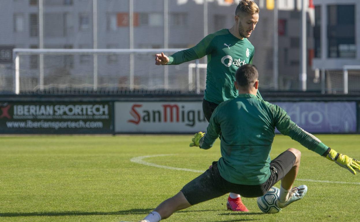 Entrenamiento del Racing.