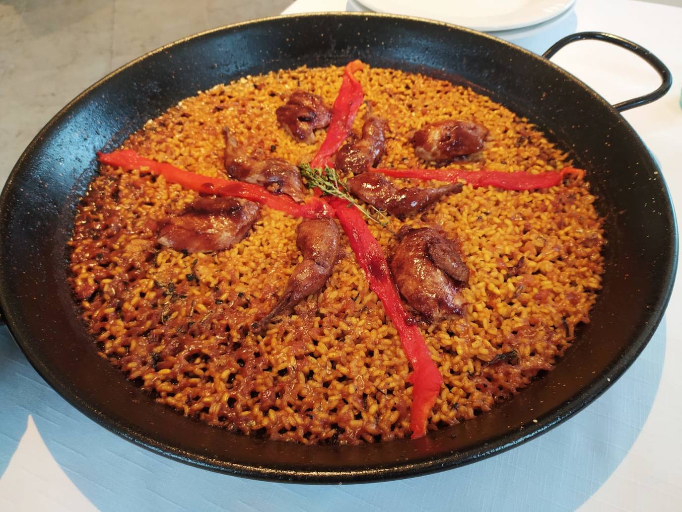 Arroz con codornices.