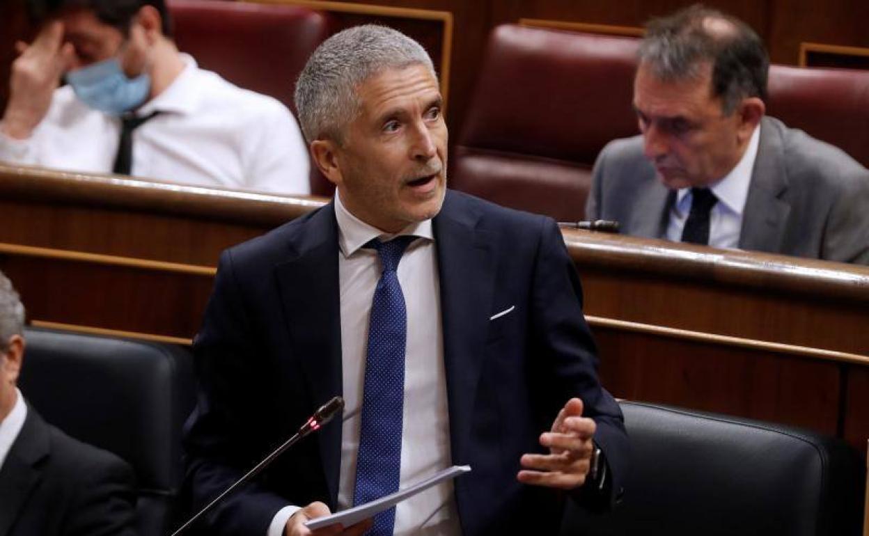 Fernando Grande-Marlaska comparece este miércoles en el Congreso.