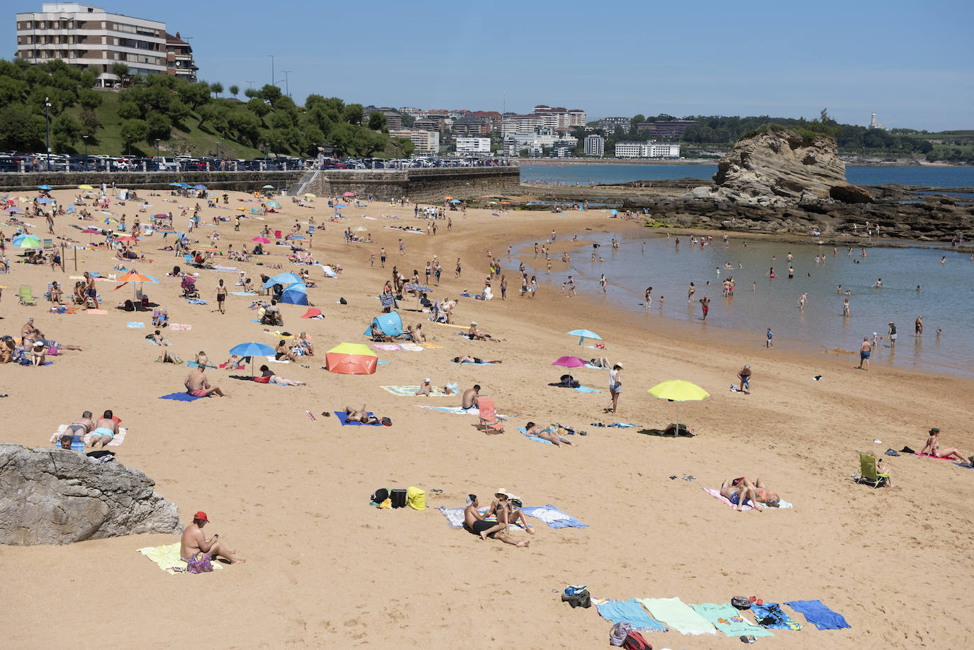 Fotos: Así están las playas de El Sardinero este sábado