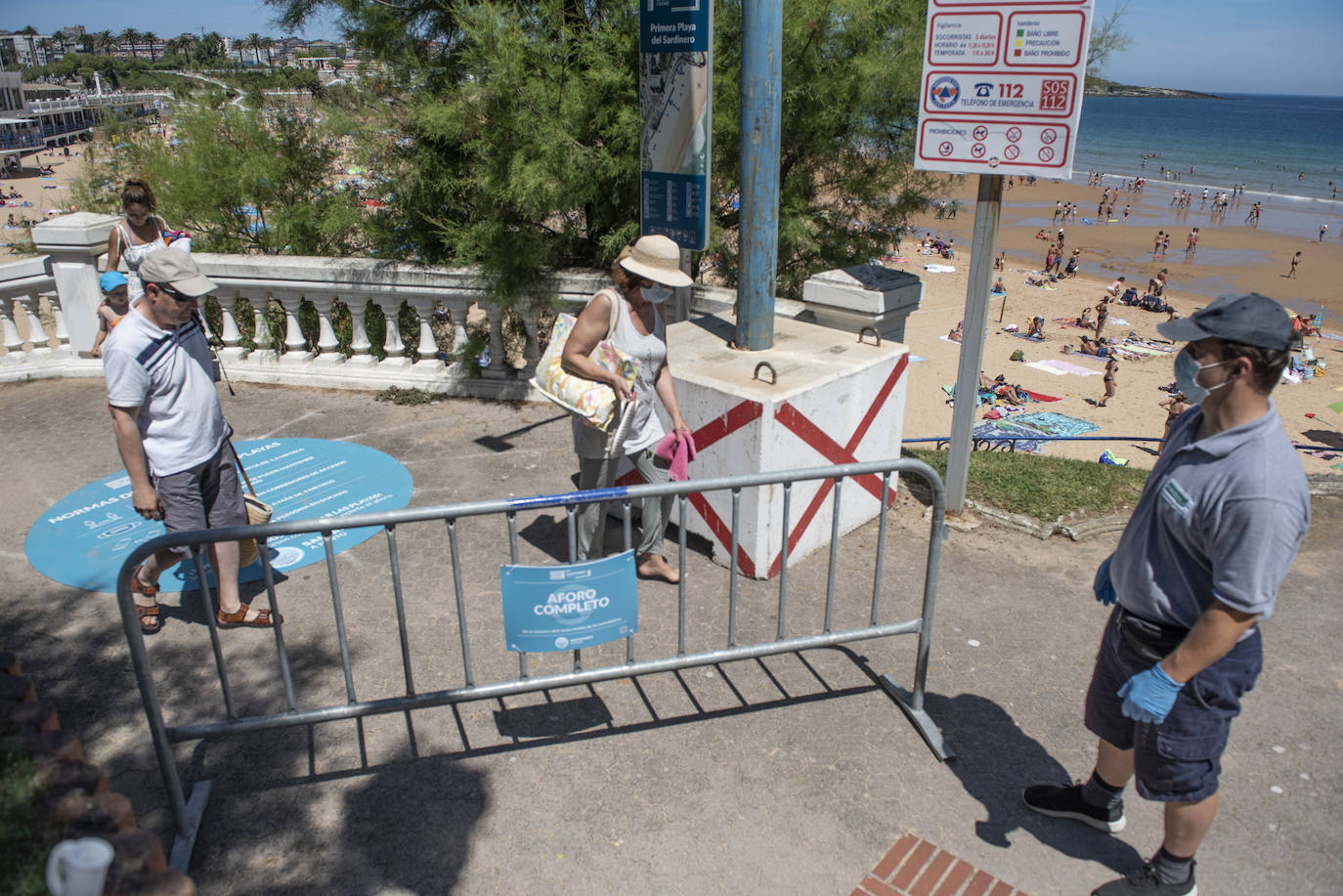 Fotos: Así están las playas de El Sardinero este sábado