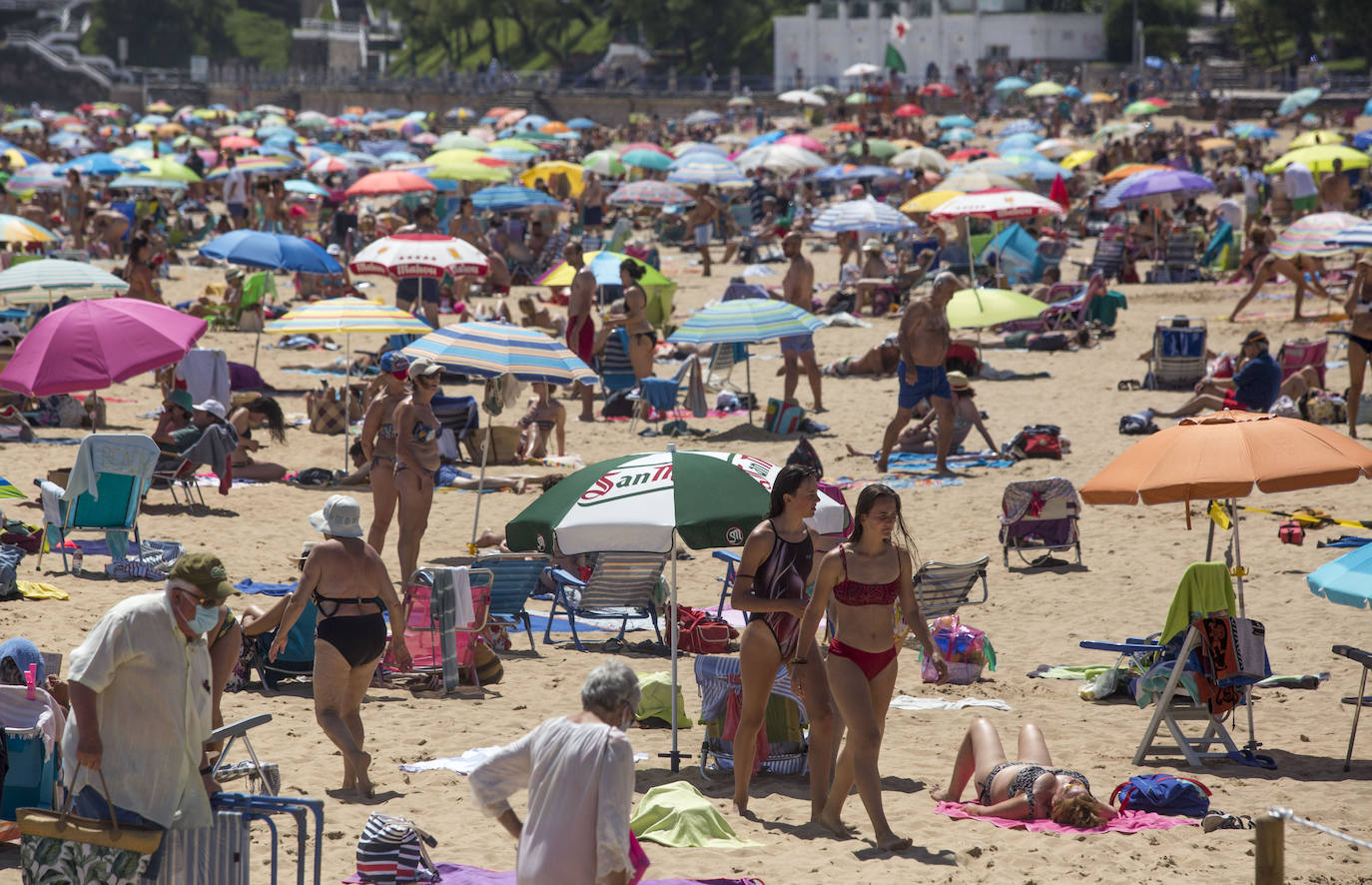 Fotos: Las playas de Santander, hasta la bandera