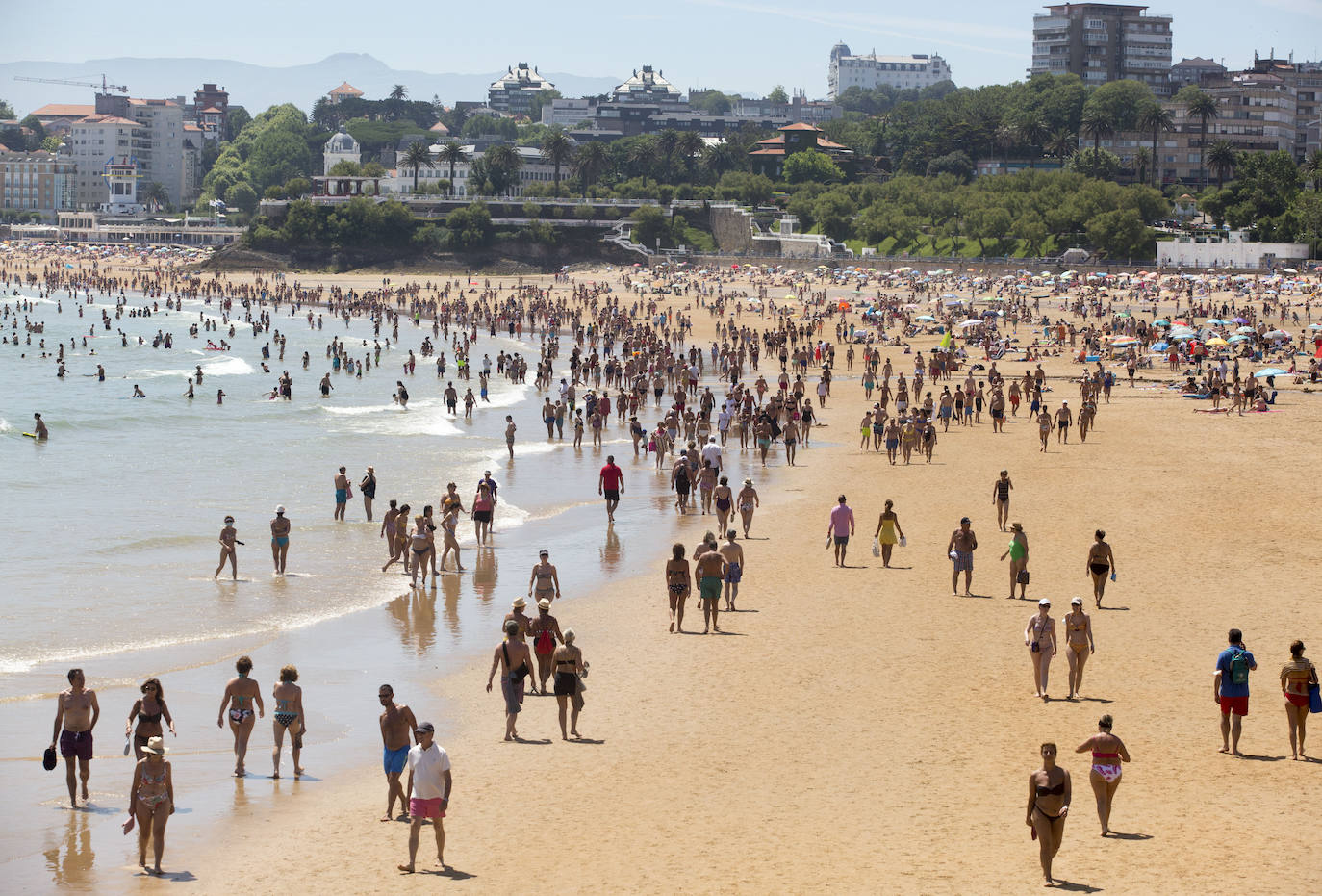 Fotos: Las playas de Santander, hasta la bandera