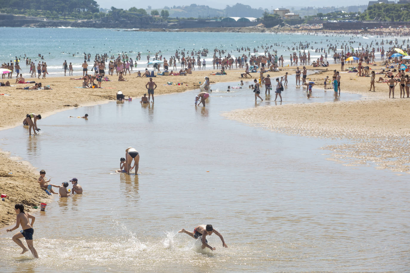 Fotos: Las playas de Santander, hasta la bandera